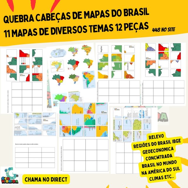 448-atividade quebra-cabeças dos mapas do Brasil