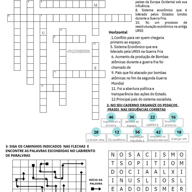 118- ATIVIDADE GUERRA FRIA