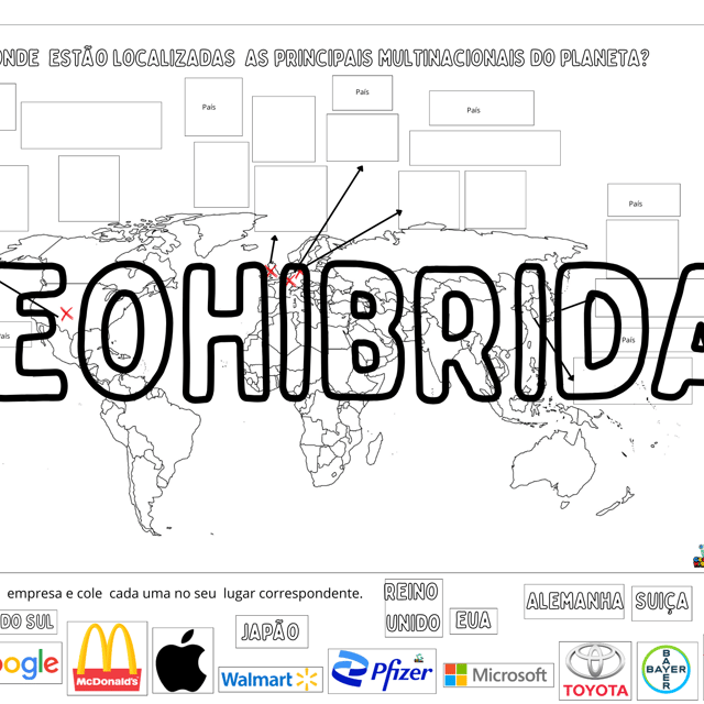 419- Mapas das Grandes Multinacionais mundiais