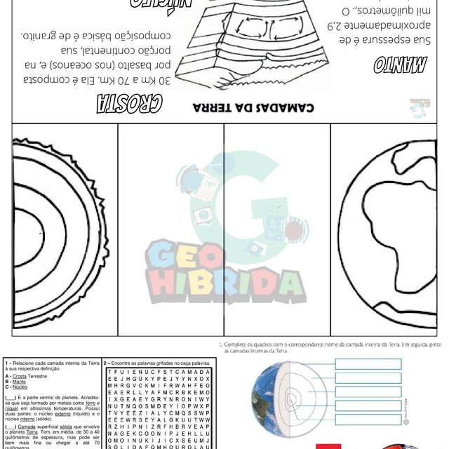 241-Atividade dobrável camadas da terra